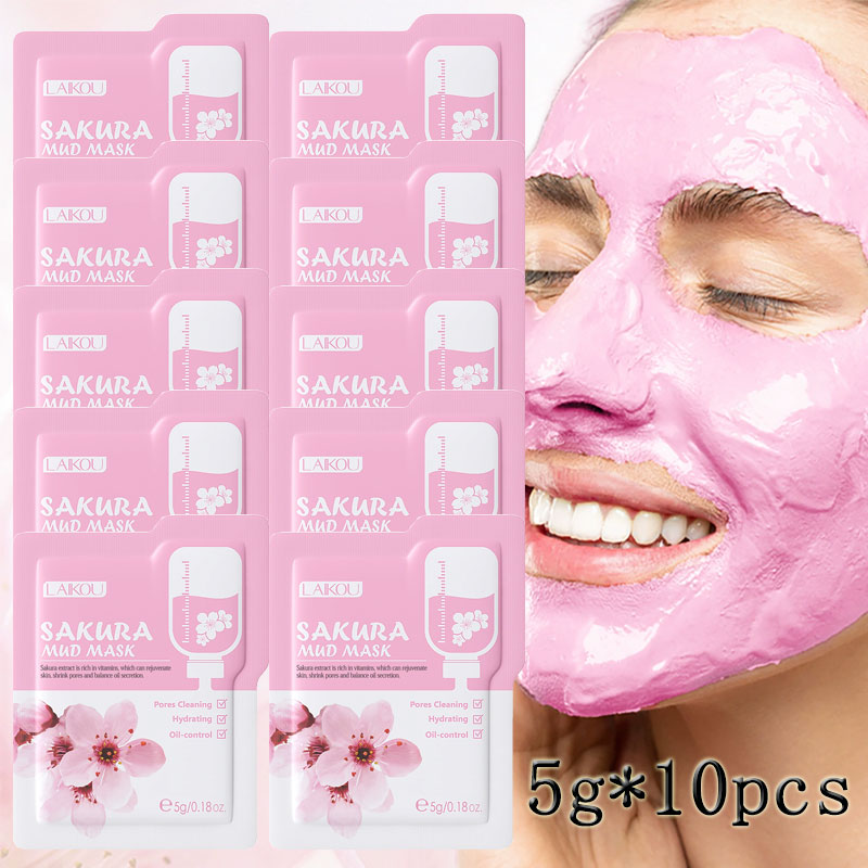 10pcsLAIKOU Sakura Mud Mask Ba - Mud Mask Kaolin 评论和价格