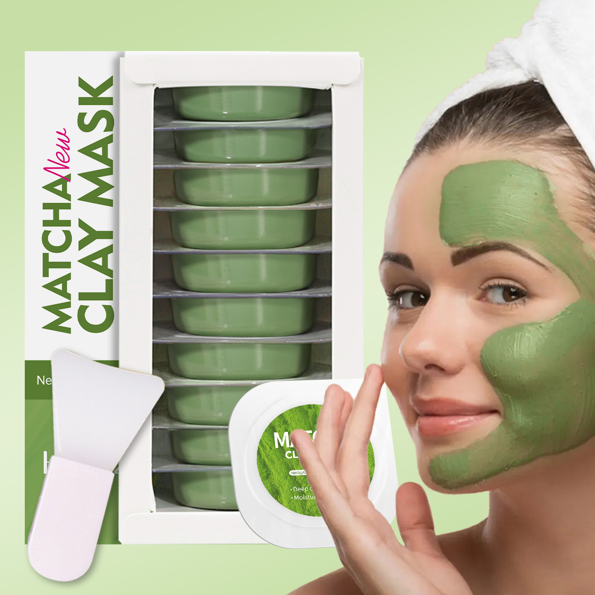 Matcha Deep Cleansing Mask Cla - Mud Mask Kaolin 评论和价格